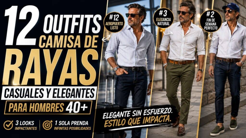 Outfits-con-camisa-de-rayas-hombre-40+